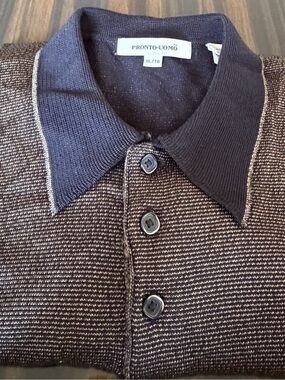 Pronto Uomo Black Knit Polo Luxury